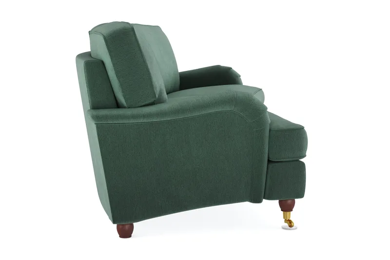 Howard Lyx 4-sits Svängd Sammetssoffa - Mörkgrön - Möbler - Vardagsrum - Soffor - Howardsoffor