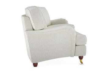 Howard Lyx 4-sits Svängd Soffa i Bouclé - Vit - Möbler - Vardagsrum - Soffor - Howardsoffor