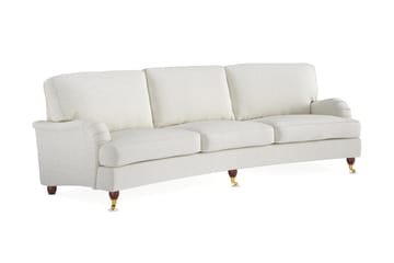 Howard Lyx 4-sits Svängd Soffa i Bouclé - Vit - Möbler - Vardagsrum - Soffor - Howardsoffor