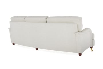 Howard Lyx 4-sits Svängd Soffa i Bouclé - Vit - Möbler - Vardagsrum - Soffor - Howardsoffor