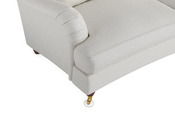 Howard Lyx 4-sits Svängd Soffa i Bouclé - Vit - Möbler - Vardagsrum - Soffor - Howardsoffor