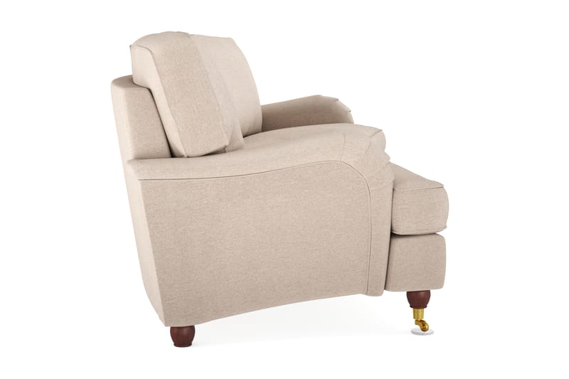 Howard Lyx 4-sits Svängd Tygsoffa - Beige - Möbler - Vardagsrum - Soffor - Howardsoffor