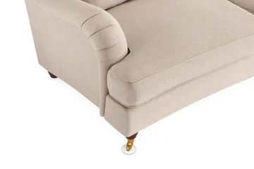 Howard Lyx 4-sits Svängd Tygsoffa - Beige - Möbler - Vardagsrum - Soffor - Howardsoffor