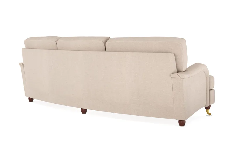 Howard Lyx 4-sits Svängd Tygsoffa - Beige - Möbler - Vardagsrum - Soffor - Howardsoffor