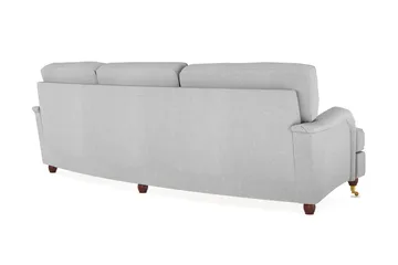 Howard Lyx 4-sits Svängd Tygsoffa - Ljusgrå - Möbler - Vardagsrum - Soffor - Howardsoffor