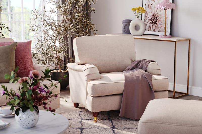Howard Lyx 4-sits Tygsoffa - Beige - Möbler - Vardagsrum - Soffor - Howardsoffor