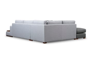 Huelva 5-sits Vänstervänd L-formad Divansoffa 308 cm med Schäslong i Tyg - Grå - Möbler - Vardagsrum - Soffor - Divansoffa & schäslong