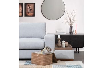 Huelva 5-sits Vänstervänd L-formad Divansoffa 308 cm med Schäslong i Tyg - Grå - Möbler - Vardagsrum - Soffor - Divansoffa & schäslong