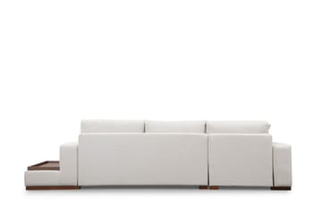Huelva Vänstervänd L-formad Divansoffa med Schäslong 312 cm i Tyg - Gräddvit - Möbler - Vardagsrum - Soffor - Divansoffa & schäslong