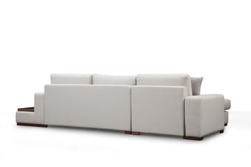Huelva Vänstervänd L-formad Divansoffa med Schäslong 312 cm i Tyg - Gräddvit - Möbler - Vardagsrum - Soffor - Divansoffa & schäslong