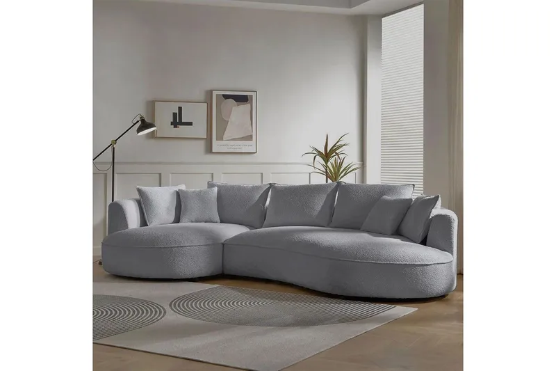 Hungirr Soffa med Divan 4-sits - Grå - Möbler - Vardagsrum - Soffor - 4-sits soffor