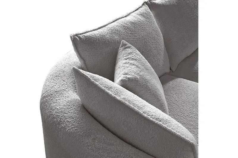 Hungirr Soffa med Divan 4-sits - Grå - Möbler - Vardagsrum - Soffor - Divansoffa & schäslong