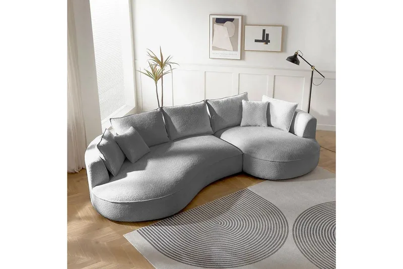 Hungirr Soffa med Divan 4-sits - Grå - Möbler - Vardagsrum - Soffor - 4-sits soffor