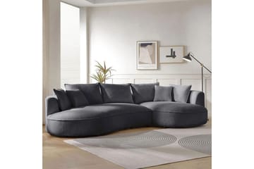 Hungirr Soffa med Divan 4-sits - Mörkgrå - Möbler - Vardagsrum - Soffor - 4-sits soffor