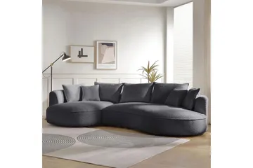 Hungirr Soffa med Divan 4-sits - Mörkgrå - Möbler - Vardagsrum - Soffor - 4-sits soffor