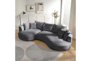 Hungirr Soffa med Divan 4-sits - Mörkgrå - M öbler - Vardagsrum - Soffor - 4-sits soffor