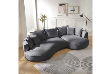 Hungirr Soffa med Divan 4-sits - Mörkgrå - M öbler - Vardagsrum - Soffor - 4-sits soffor