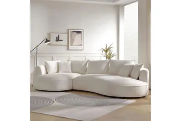 Hungirr Soffa med Divan 4-sits - Vit - Möbler - Vardagsrum - Soffor - 4-sits soffor