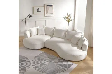 Hungirr Soffa med Divan 4-sits - Vit - Möbler - Vardagsrum - Soffor - 4-sits soffor