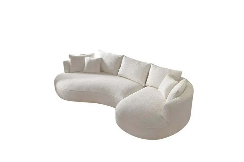 Hungirr Soffa med Divan 4-sits, Vit