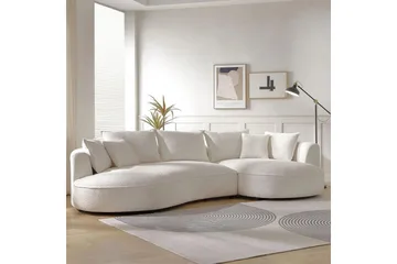 Hungirr Soffa med Divan 4-sits - Vit - Möbler - Vardagsrum - Soffor - 4-sits soffor