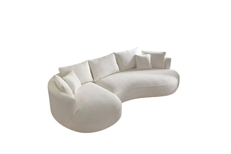 Hungirr Soffa med Divan 4-sits - Vit - Möbler - Vardagsrum - Soffor - Divansoffa & schäslong