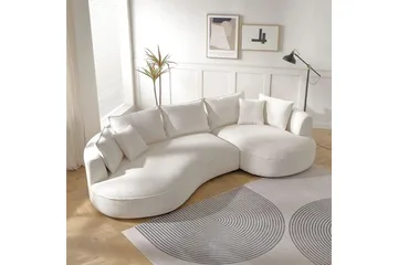 Hungirr Soffa med Divan 4-sits - Vit - Möbler - Vardagsrum - Soffor - 4-sits soffor