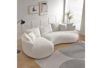 Hungirr Soffa med Divan 4-sits - Vit - Möbler - Vardagsrum - Soffor - 4-sits soffor