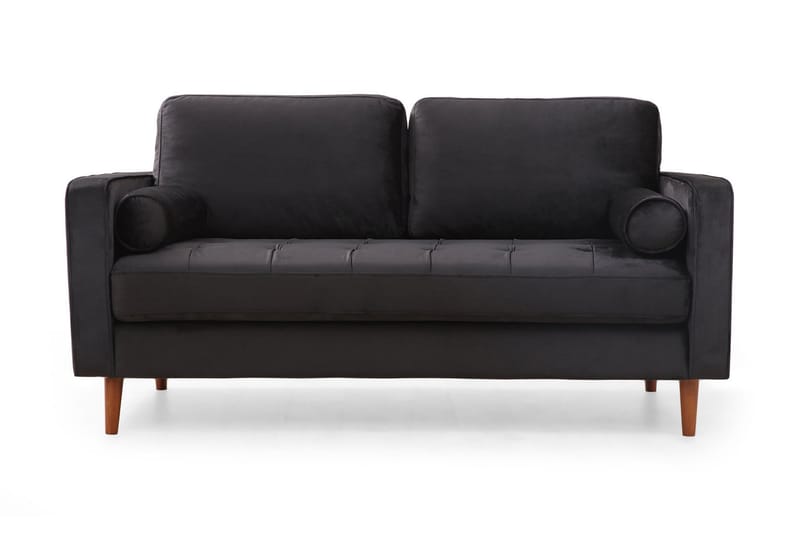HUOWOOD Soffa 2-sits Svart - 2-sits soffor