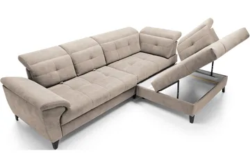 Inferne 5-sits Soffa med Schäslong - Beige - Möbler - Vardagsrum - Soffor - Divansoffa & schäslong