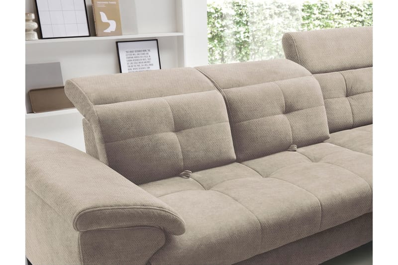 Inferne 5-sits Soffa med Schäslong - Beige - Möbler - Vardagsrum - Soffor - Divansoffa & schäslong