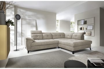 Inferne 5-sits Soffa med Schäslong - Beige - Möbler - Vardagsrum - Soffor - Divansoffa & schäslong