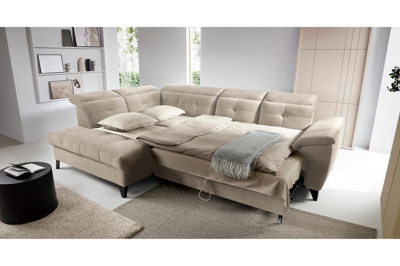 Inferne 5-sits Soffa med Schäslong - Beige - Möbler - Vardagsrum - Soffor - Divansoffa & schäslong