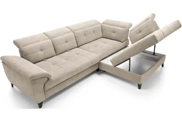 Inferne 5-sits Soffa med Schäslong - Beige - Möbler - Vardagsrum - Soffor - Divansoffa & schäslong