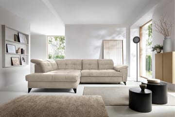 Inferne 5-sits Soffa med Schäslong - Beige - Möbler - Vardagsrum - Soffor - Divansoffa & schäslong