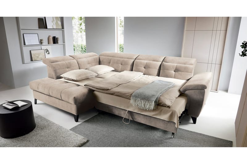 Inferne 5-sits Soffa med Schäslong - Beige - Möbler - Vardagsrum - Soffor - Divansoffa & schäslong