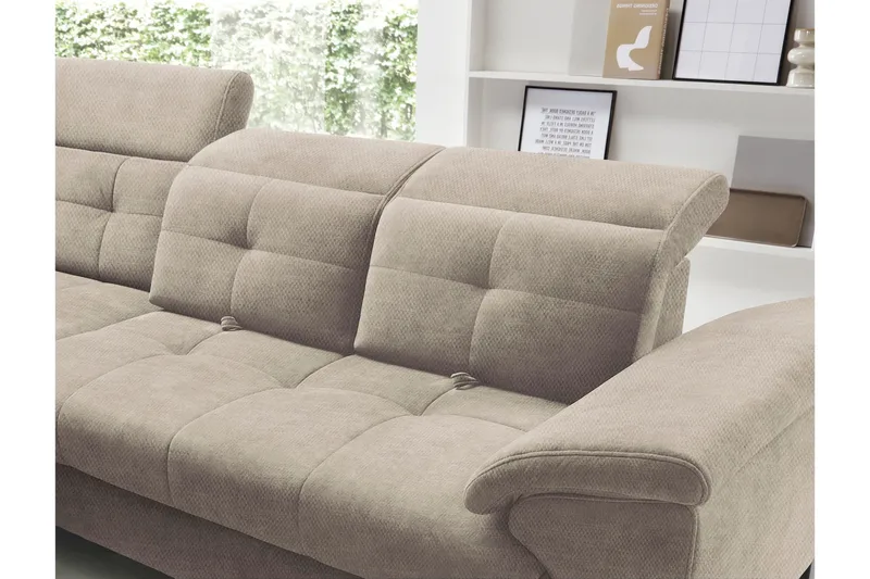 Inferne 5-sits Soffa med Schäslong - Beige - Möbler - Vardagsrum - Soffor - Divansoffa & schäslong