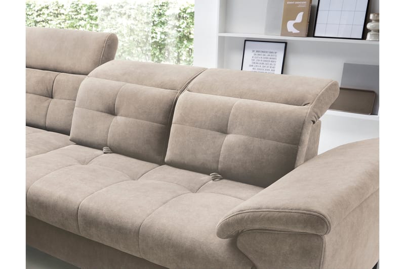 Inferne 5-sits Soffa med Schäslong - Beige - Möbler - Vardagsrum - Soffor - Divansoffa & schäslong