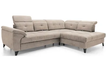 Inferne 5-sits Soffa med Schäslong - Beige - Möbler - Vardagsrum - Soffor - Divansoffa & schäslong