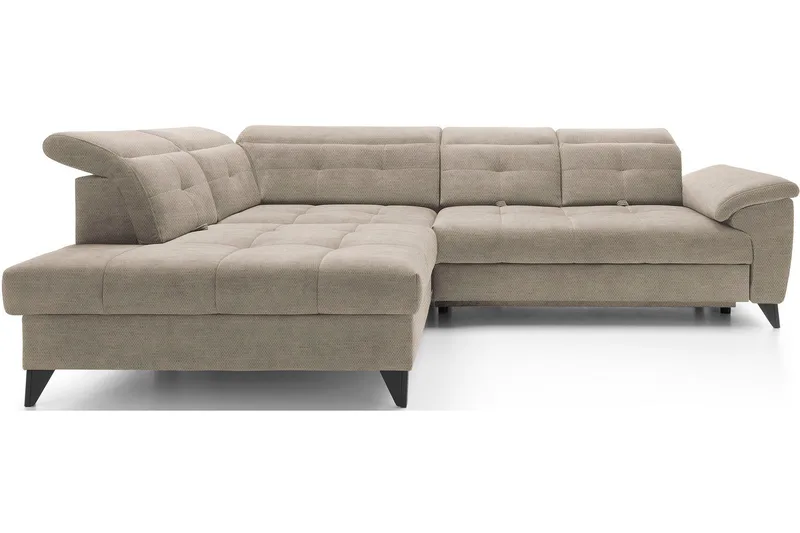 Inferne 5-sits Soffa med Schäslong, Beige