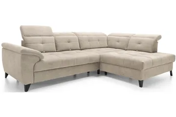 Inferne 5-sits Soffa med Schäslong - Beige - Möbler - Vardagsrum - Soffor - Divansoffa & schäslong