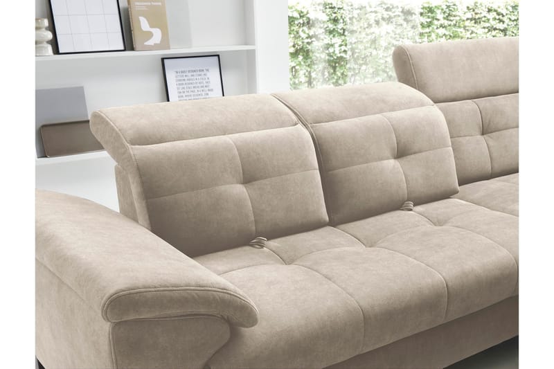 Inferne 5-sits Soffa med Schäslong - Beige - Möbler - Vardagsrum - Soffor - Divansoffa & schäslong