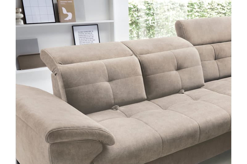 Inferne 5-sits Soffa med Schäslong - Beige - Möbler - Vardagsrum - Soffor - Divansoffa & schäslong