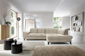 Inferne 5-sits Soffa med Schäslong - Beige - Möbler - Vardagsrum - Soffor - Divansoffa & schäslong