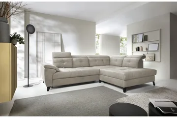 Inferne 5-sits Soffa med Schäslong - Beige - Möbler - Vardagsrum - Soffor - Divansoffa & schäslong