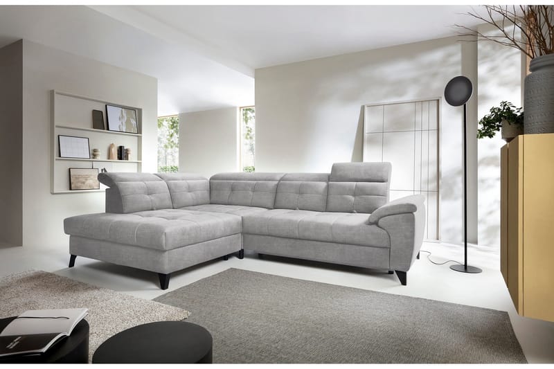 Inferne 5-sits Soffa med Schäslong - Grå - Möbler - Vardagsrum - Soffor - Divansoffa & schäslong