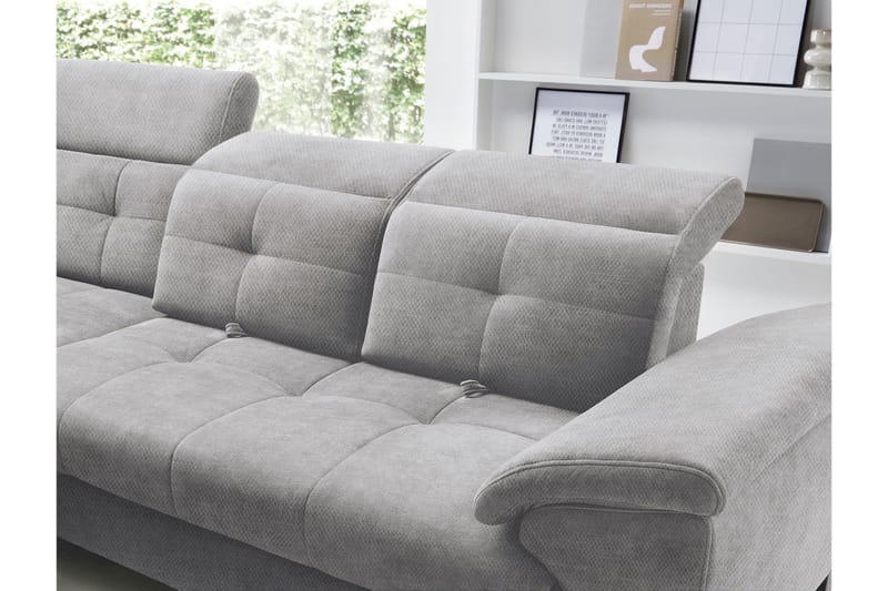 Inferne 5-sits Soffa med Schäslong - Grå - Möbler - Vardagsrum - Soffor - Divansoffa & schäslong