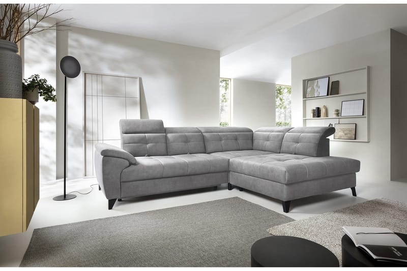 Inferne 5-sits Soffa med Schäslong - Grå - Möbler - Vardagsrum - Soffor - Divansoffa & schäslong