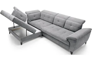Inferne 5-sits Soffa med Schäslong - Grå - Möbler - Vardagsrum - Soffor - Divansoffa & schäslong