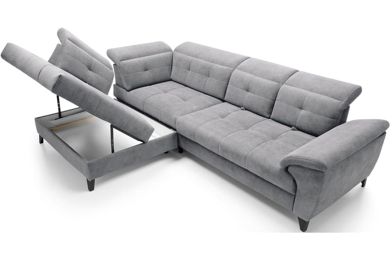 Inferne 5-sits Soffa med Schäslong - Grå - Möbler - Vardagsrum - Soffor - Divansoffa & schäslong